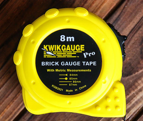 KWIKGAUGE - BRICKLAYERS PRO  GAUGE TAPE 8M X 32mm